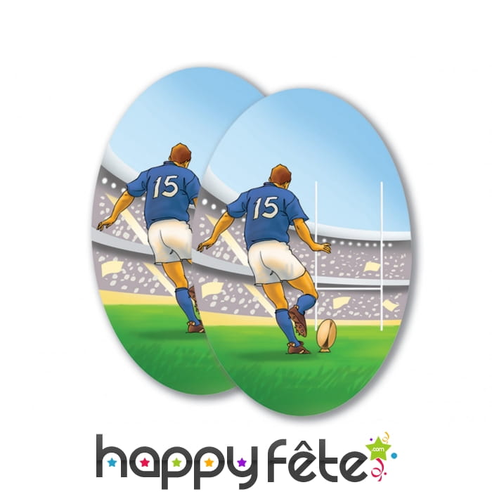 Cut-out rugby en carton de 30x40 cm