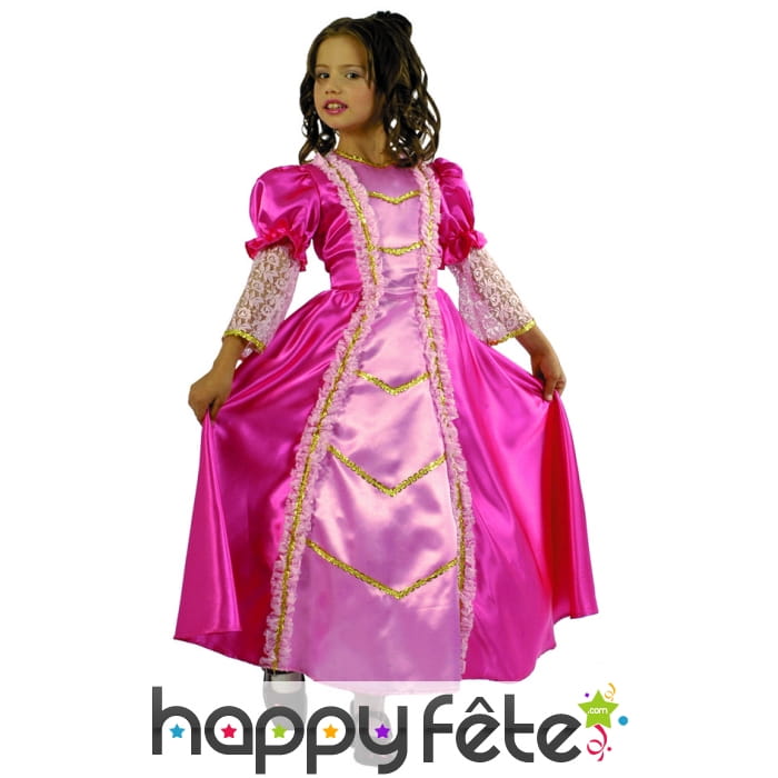 Costume princesse enfant rose