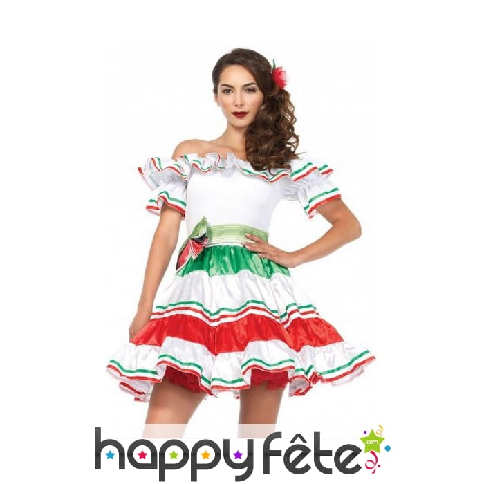 Costume robe mexicaine courte