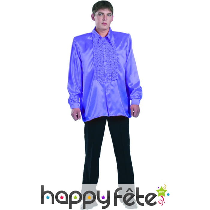 Chemise violet super ruche homme