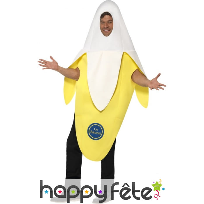 Déguisement banane épluchée