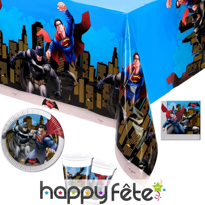 Déco Batman vs Superman pour anniversaire