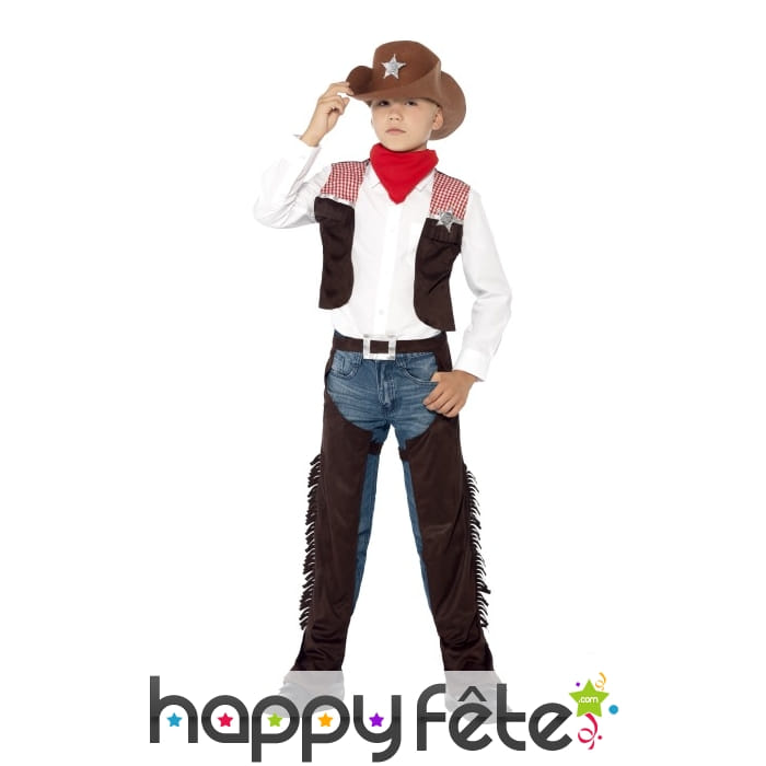 Déguisement de Cowboy Enfant - Taille au Choix - Jour de Fête