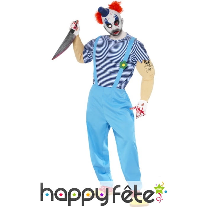 Déguisement clown horreur fou