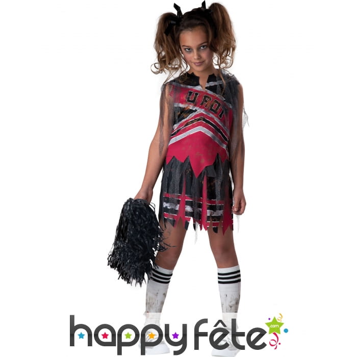 Déguisement zombie pompom girl fille Halloween 10 à 12 ans - Déguisement  enfant - Achat & prix