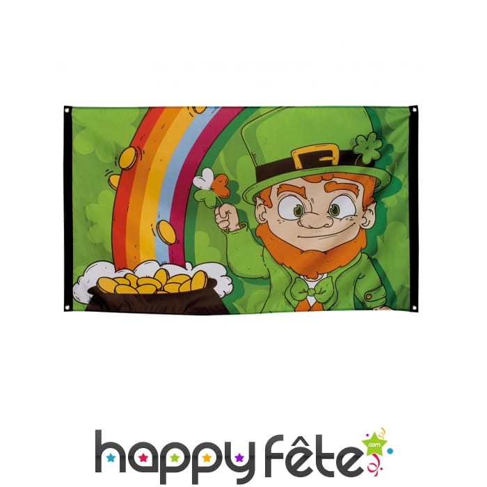 Drapeau lutin Irlandais St Patrick 90x150cm