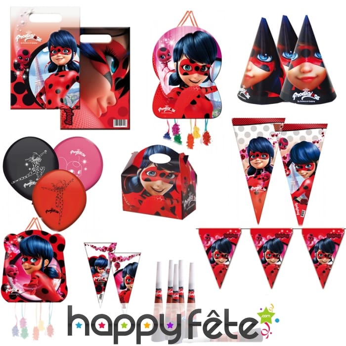 Déco ladybug prodiciosa pour fête d'anniversaire