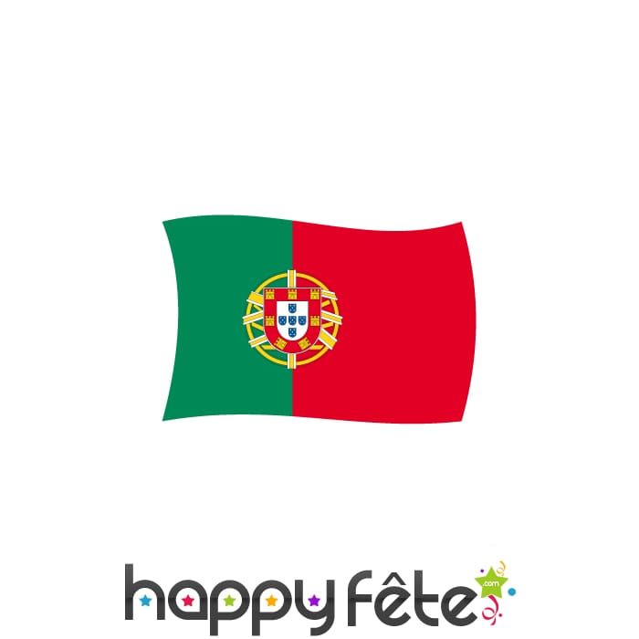 Drapeau Portugal avec écusson (150x225)