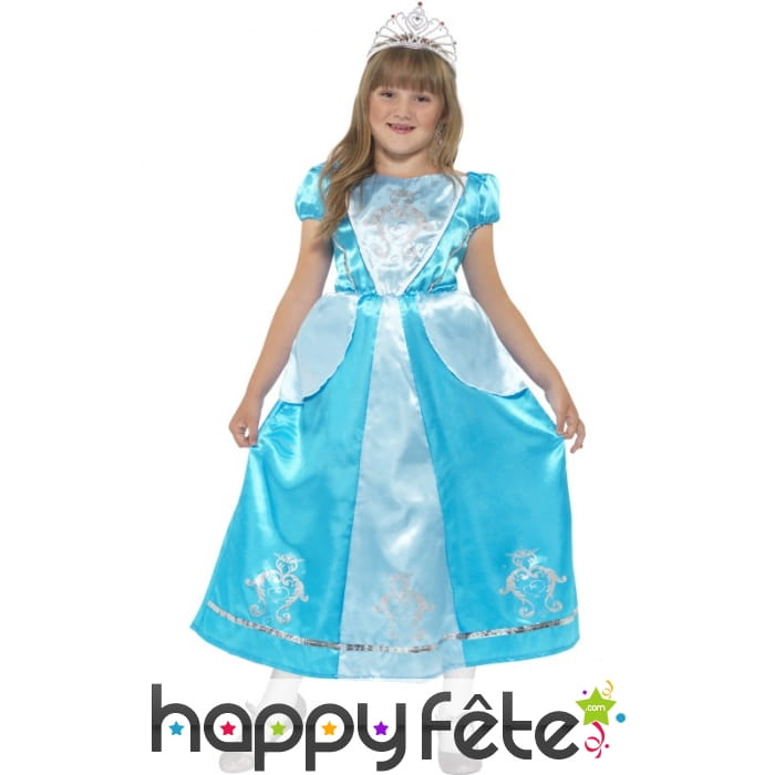 Déguisement princesse bleue enfant