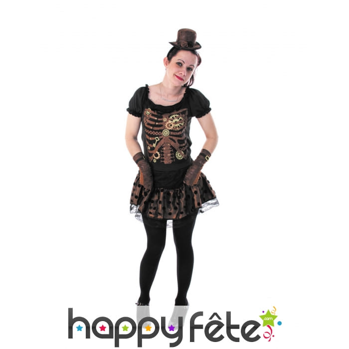 Déguisement robe Steampunk pour adolescente