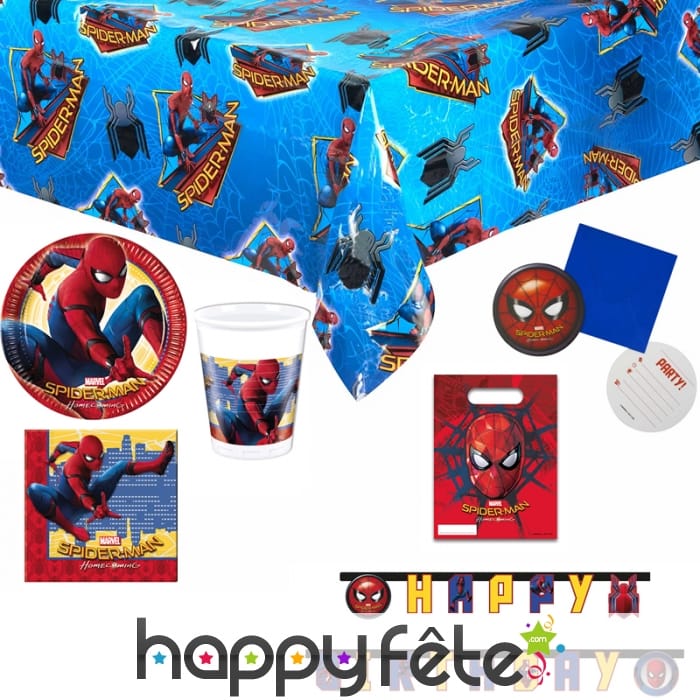 Déco Spiderman Homecoming pour anniversaire