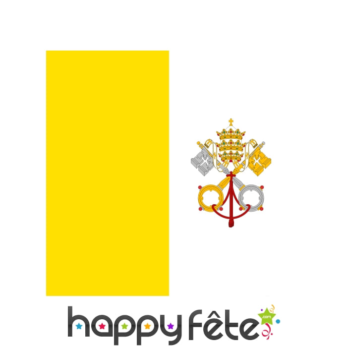 Drapeau Vatican sans motif (50x75)