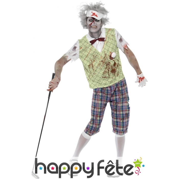 Déguisement zombie golfeur