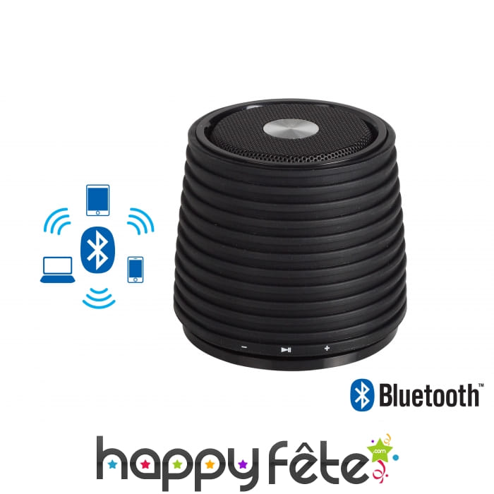 Enceinte bluetooth noire de 3w