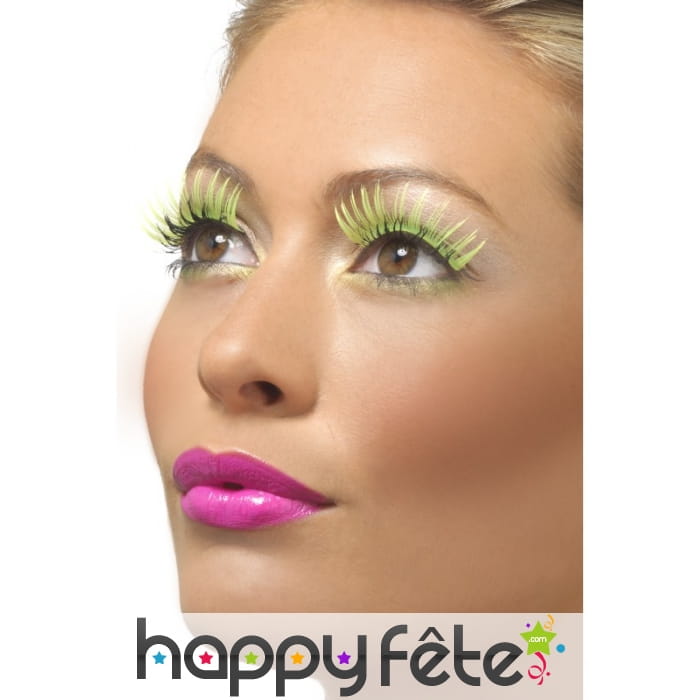 Faux cils long jaune