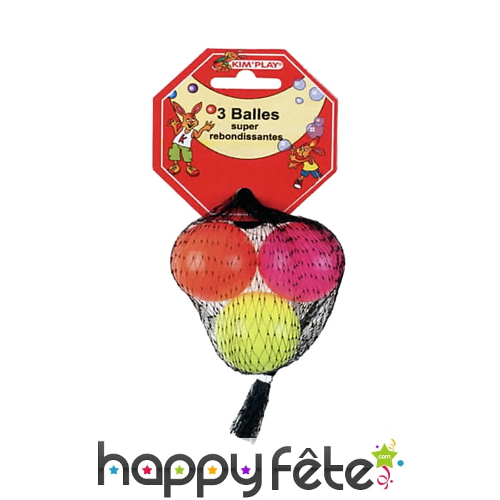 Filet de 3 balles super rebond