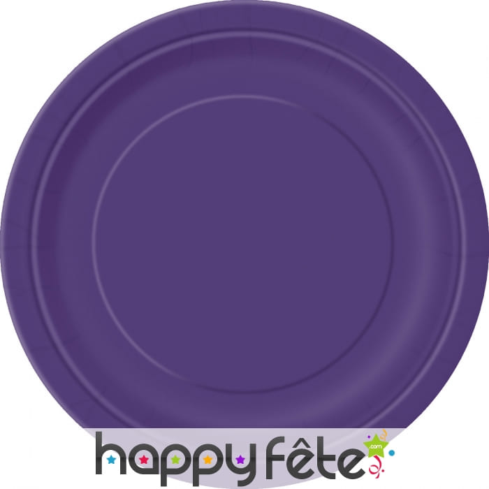 Assiette ronde réutilisable bleue - RETIF