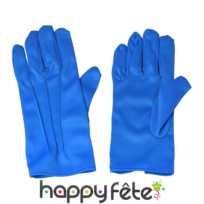 Gants bleu en polyester