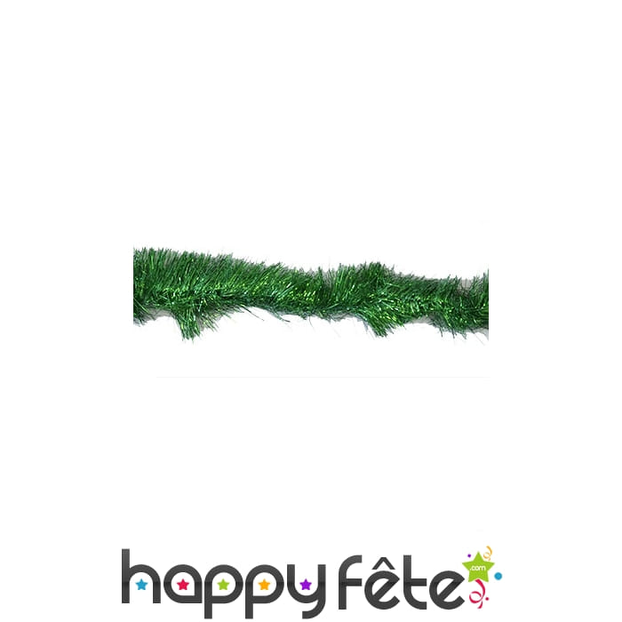 Guirlande chenille verte effet sapin, 10m