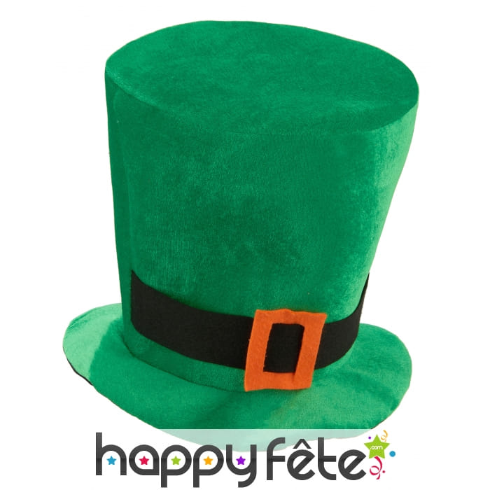 Haut de forme Saint Patrick effet velours