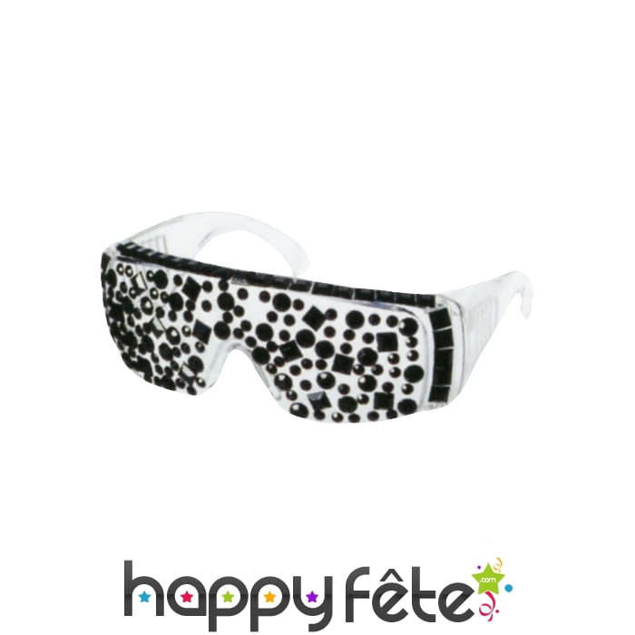 Lunettes en strass noir