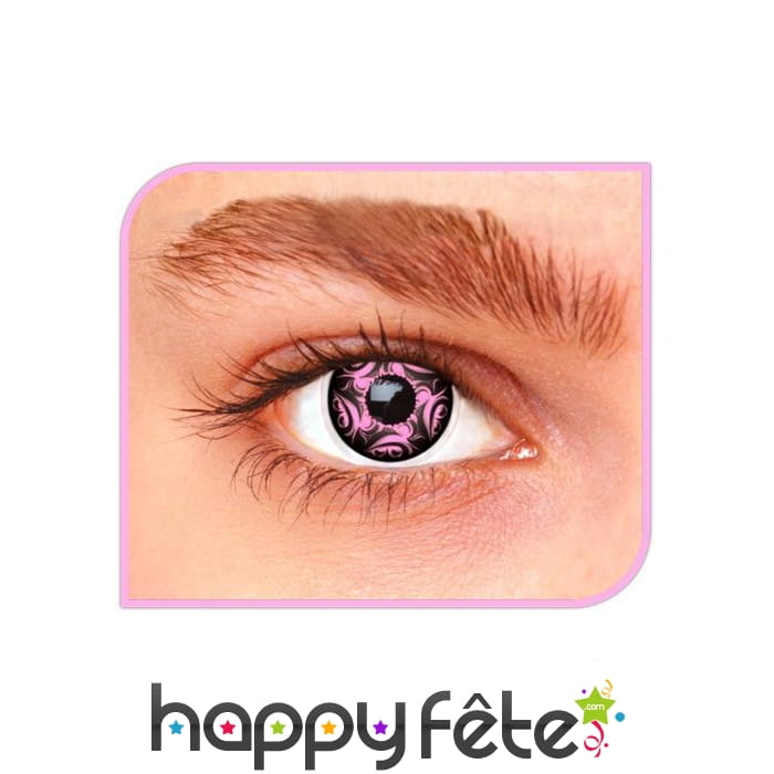 Lentilles tourbillons rose