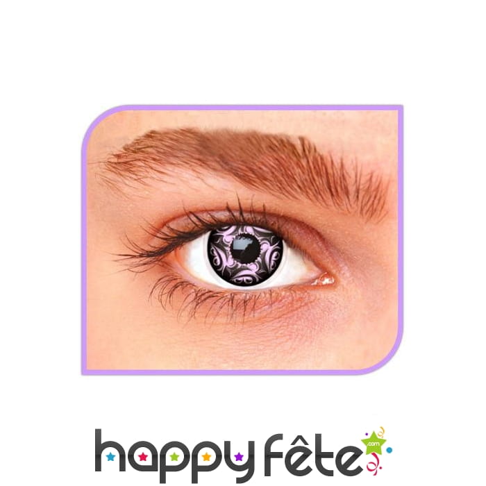 Lentilles tourbillons violet