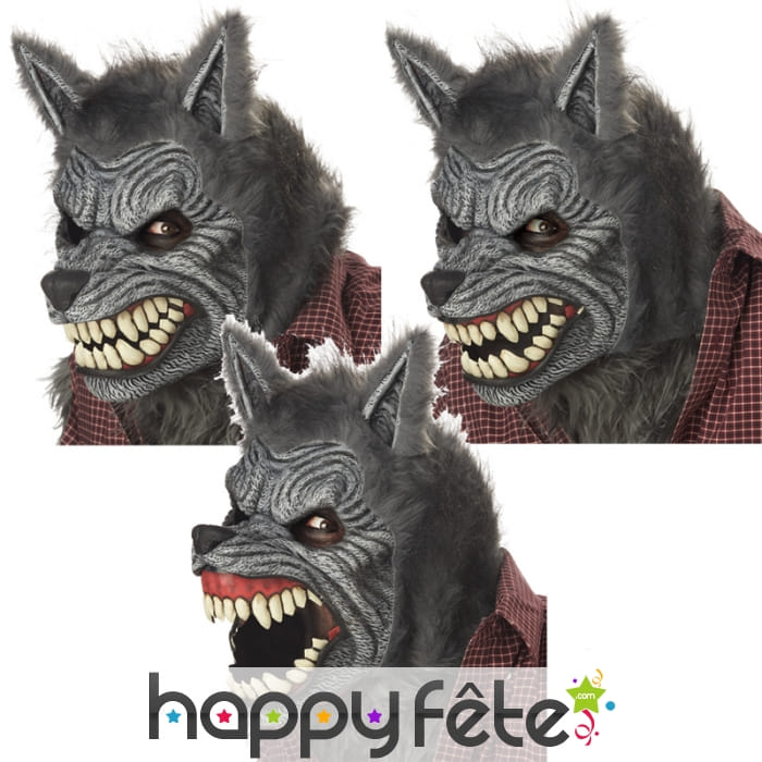 Masque articulé de loup garou