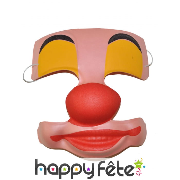 Masque centre de visage de clown pour adulte