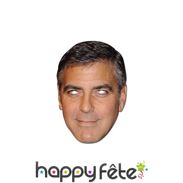 Masque carton Georges Clooney