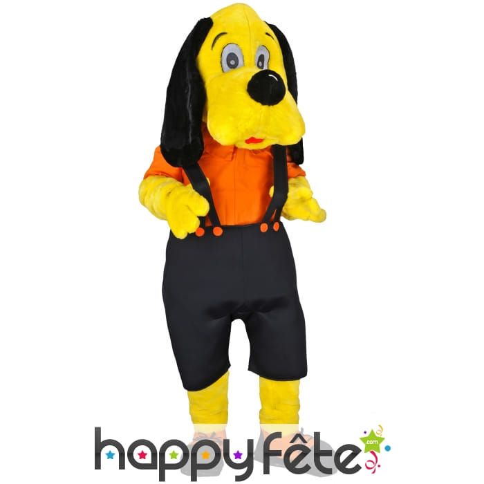 Mascotte chien jaune