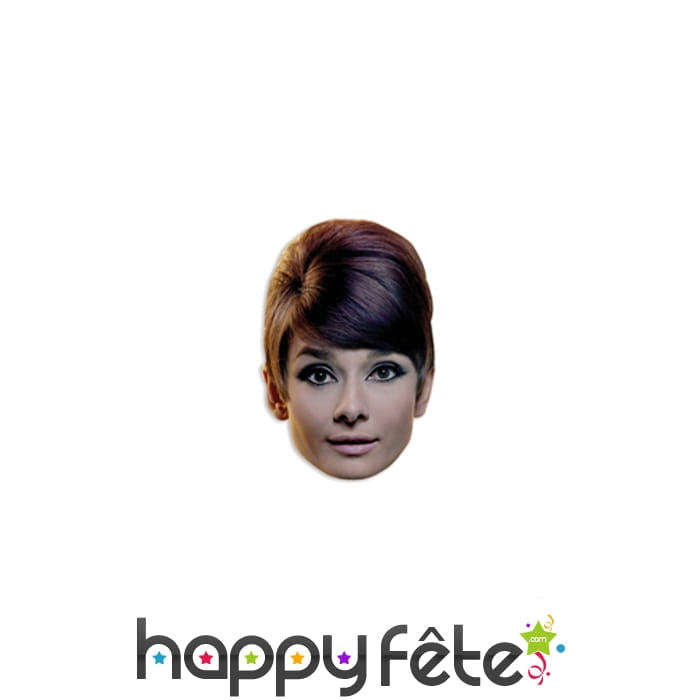 Masque de Audrey Hepburn en carton