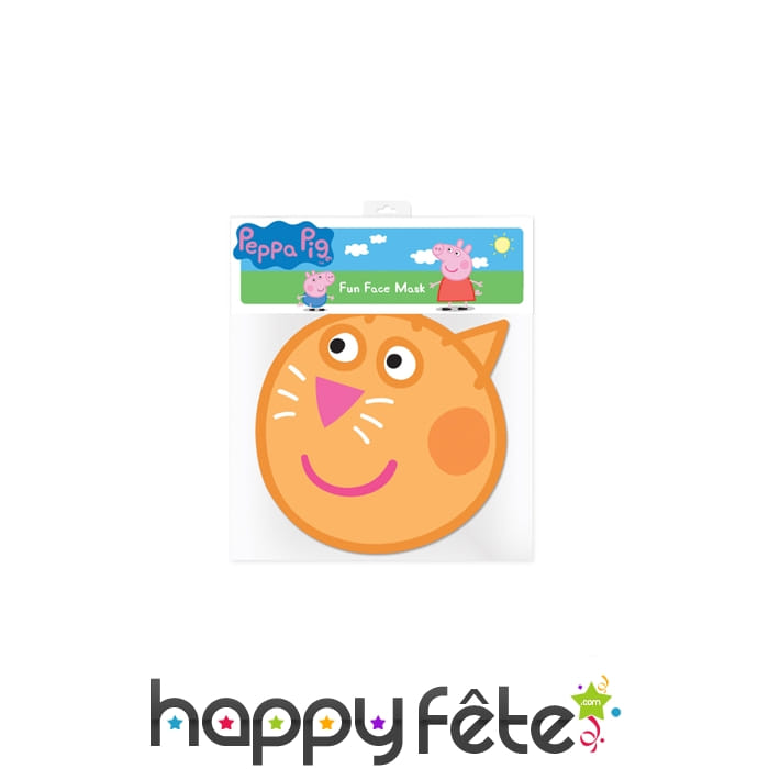 Masque de candie chat en carton, peppa pig