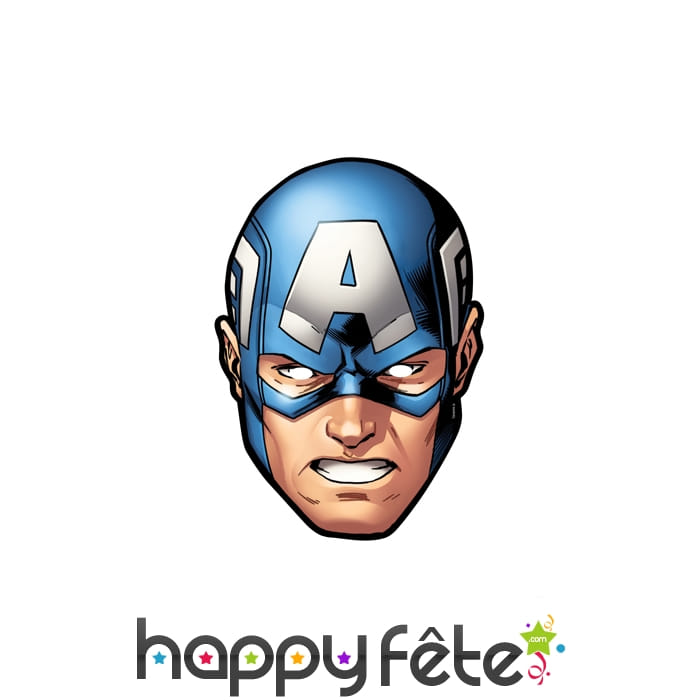 Masque de captain america BD en carton