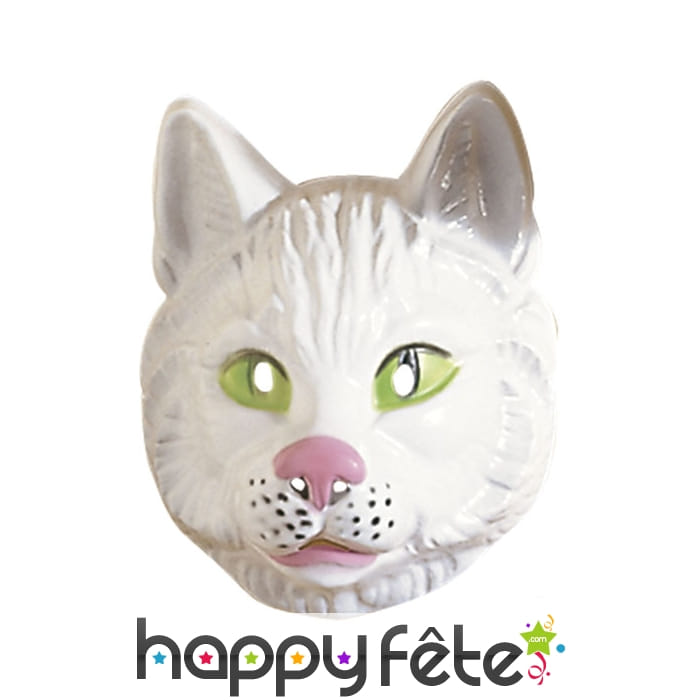 Masque de chat en plastique rigide