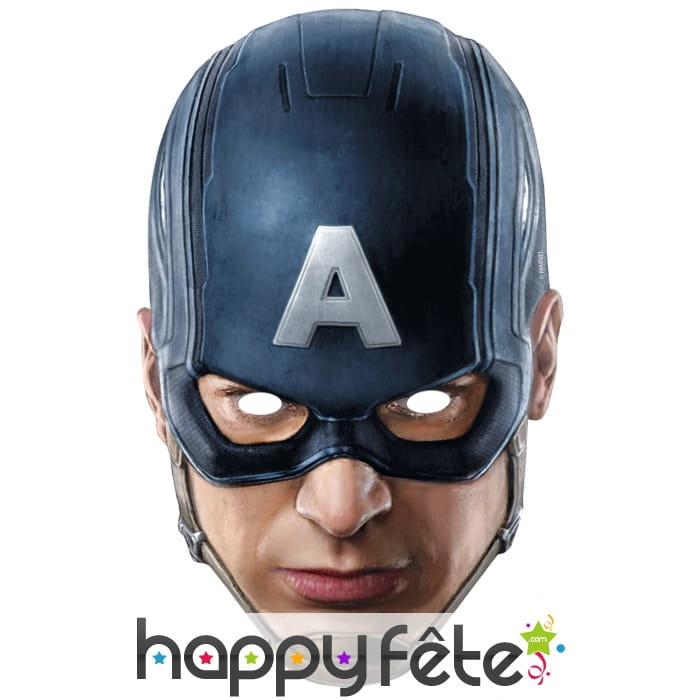 Masque du captain america en carton, Avengers