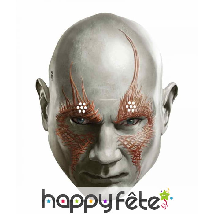 Masque de Drax en carton plat