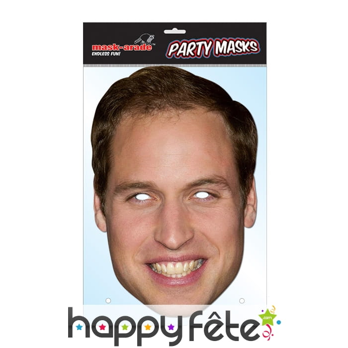 Masque du Prince William, en carton