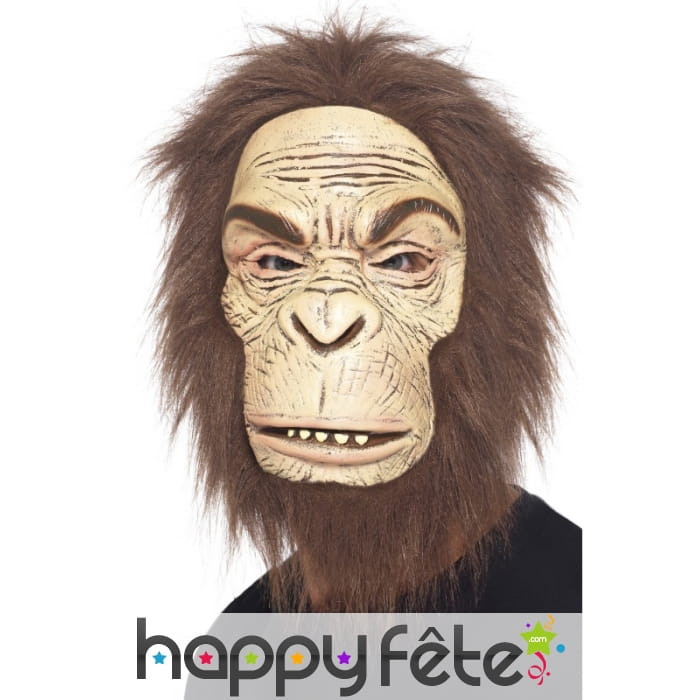 Masque de singe avec cheveux