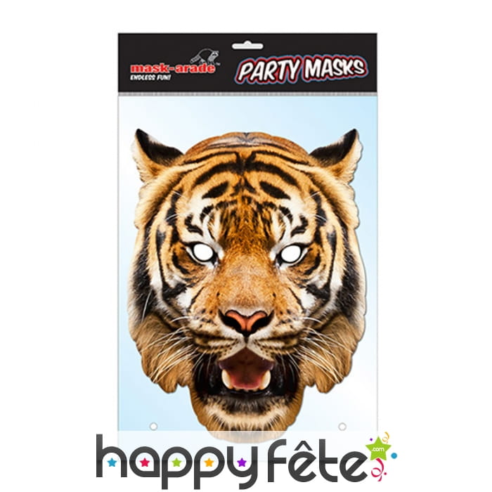 Masque de tigre en carton