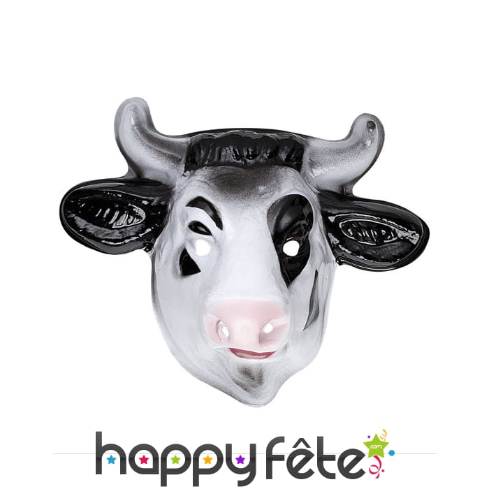 Masque de vache en plastique