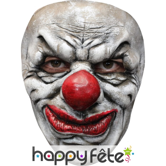 Masque facial de clown horrible