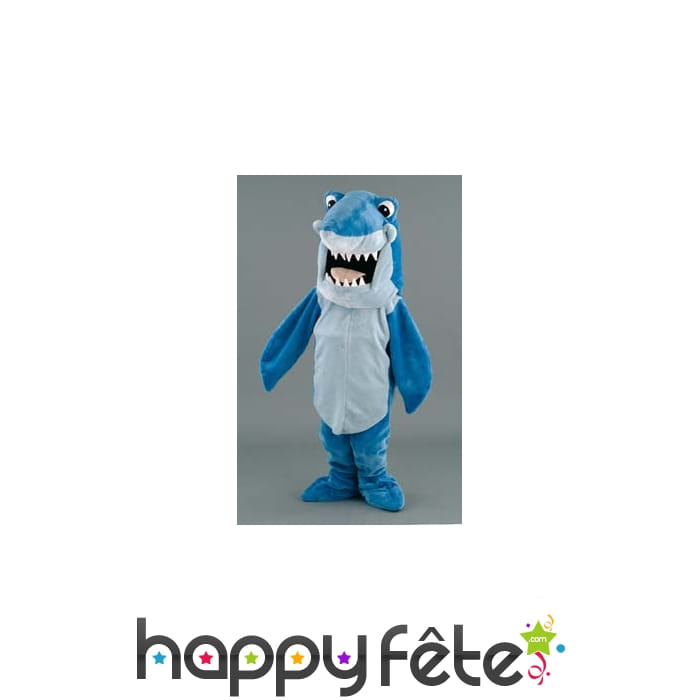 Mascotte requin bleu