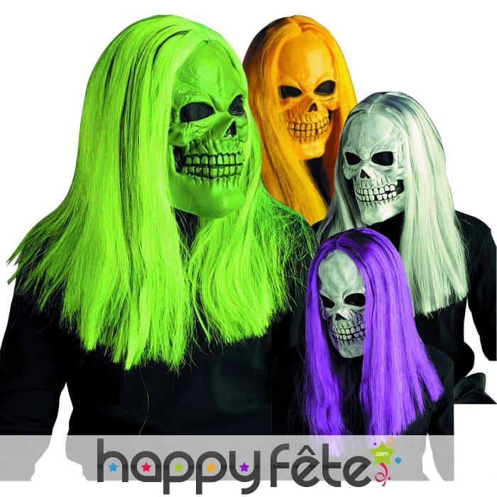 Masque skull fluo