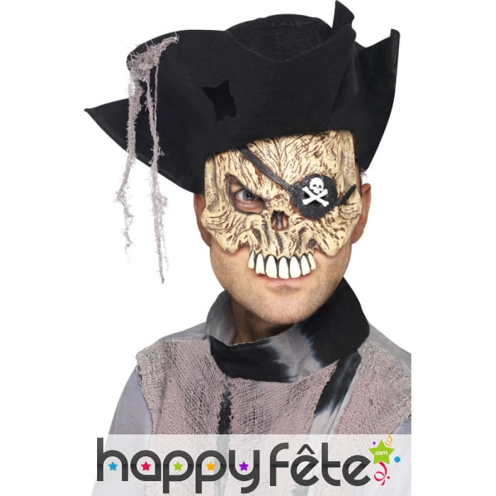 Masque squelette pirate