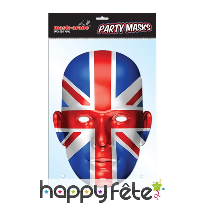 Masque union jack en carton