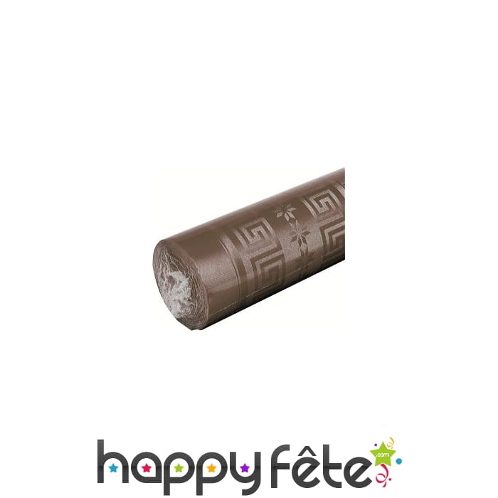 Nappe chocolat damassée 1.20m x 6 m