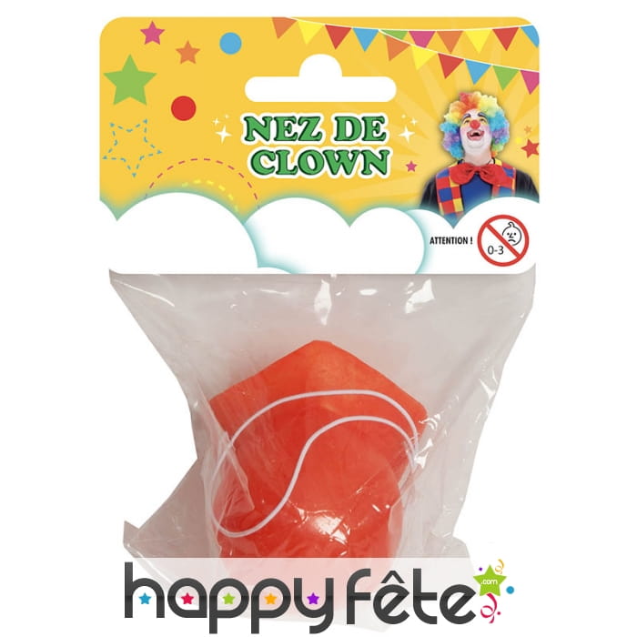 Nez de clown rouge sonore pour enfant