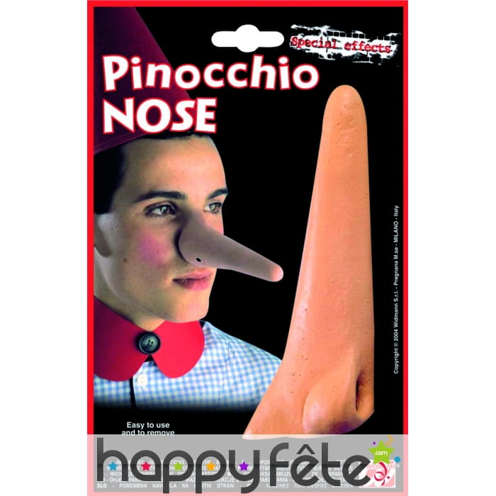 Nez de pinocchio adhésif