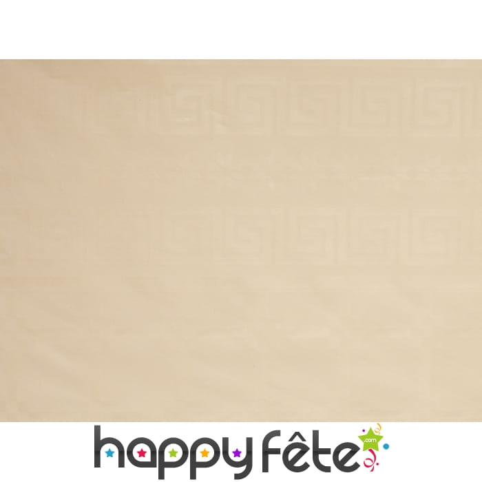 Nappe ivoire pastel damassée 1.20m x 6m